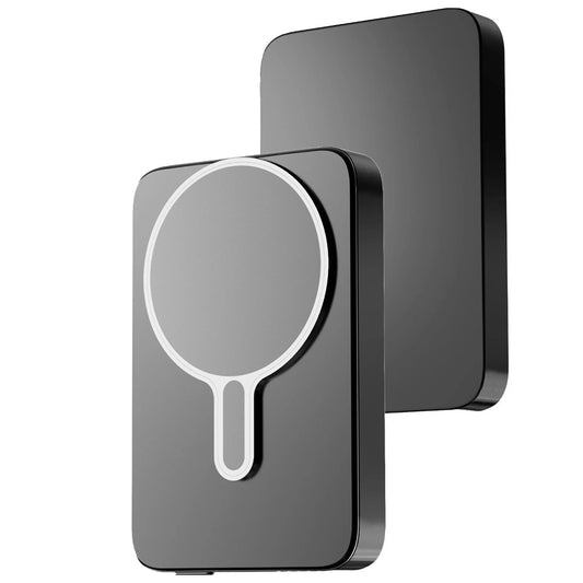 Bezdrátová externí baterie 3MK MagSnap Go, 10000mAh, 20W, PD + FQI, 1 x QI - 1 x USB-C, šedá