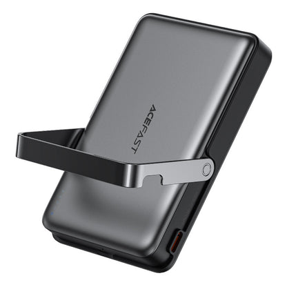 Bezdrátová externí baterie Acefast M17, 10000mAh, 22.5W, PD + FQI, 1 x QI - 1 x USB-C, černá.
