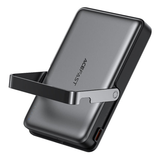Bezdrátová externí baterie Acefast M17, 10000mAh, 22.5W, PD + FQI, 1 x QI - 1 x USB-C, černá.