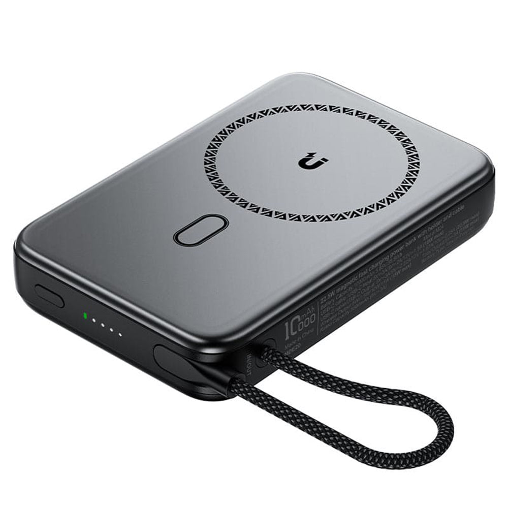 Bezdrátová externí baterie Acefast M24, 10000mAh, 22.5W, PD + FQI, 1 x QI - 2 x USB-C, šedá