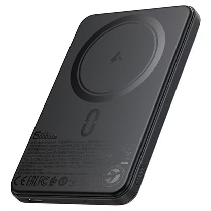 Bezdrátová externí baterie Acefast M30, 5000mAh, 20W, PD + FQI, 1 x QI - 2 x USB-C, černá