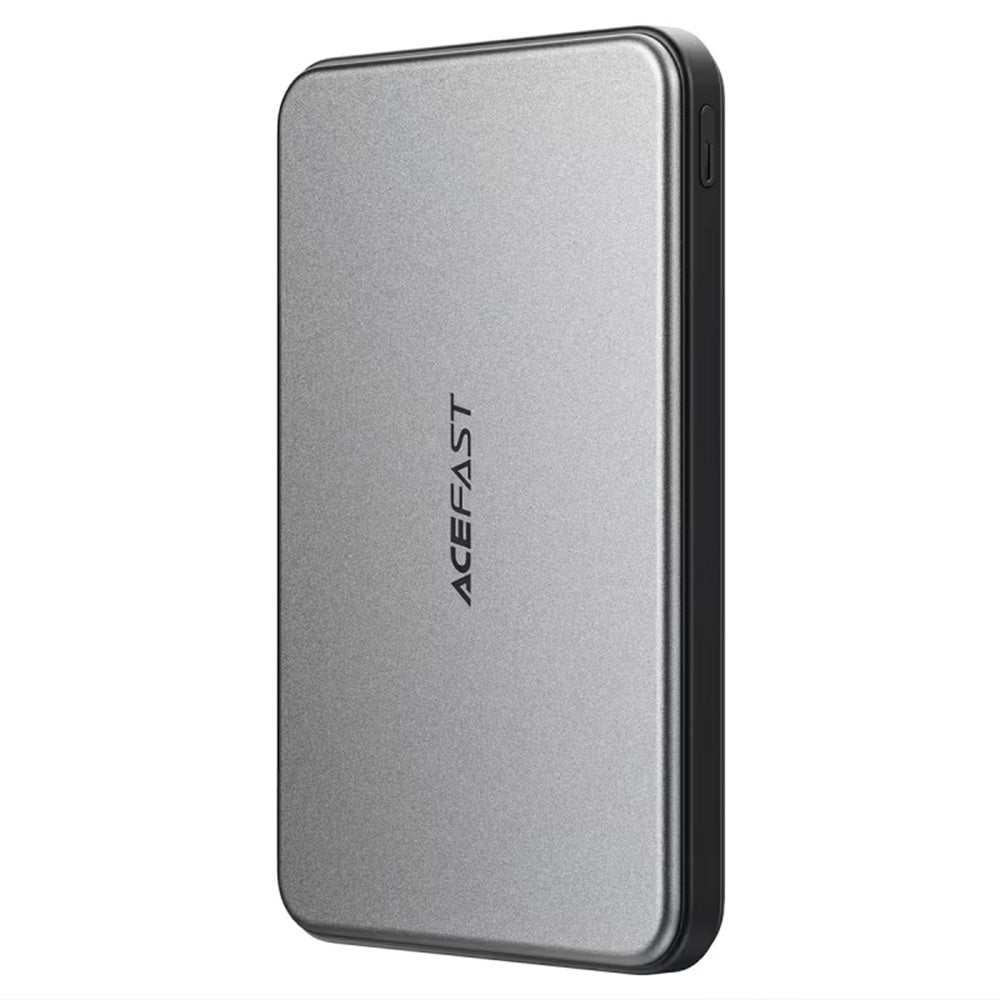 Bezdrátová externí baterie Acefast M30, 5000mAh, 20W, PD + FQI, 1 x QI - 2 x USB-C, černá