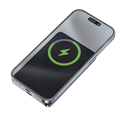 Bezdrátová externí baterie Acefast M8, 5000mAh, 18W, PD + FQI, 1 x QI - 1 x USB-C, černá