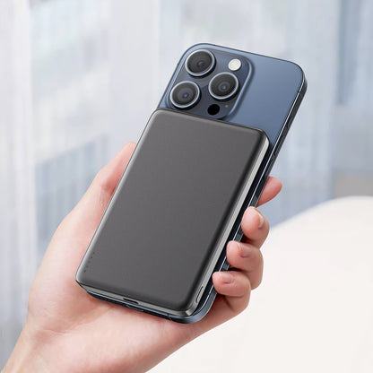 Bezdrátová externí baterie Acefast M8, 5000mAh, 18W, PD + FQI, 1 x QI - 1 x USB-C, černá