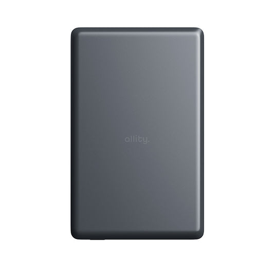 Bezdrátová externí baterie Allity. APB-300, 5000mAh, 20W, PD + QC, 1 x QI - 1 x USB-C, šedá