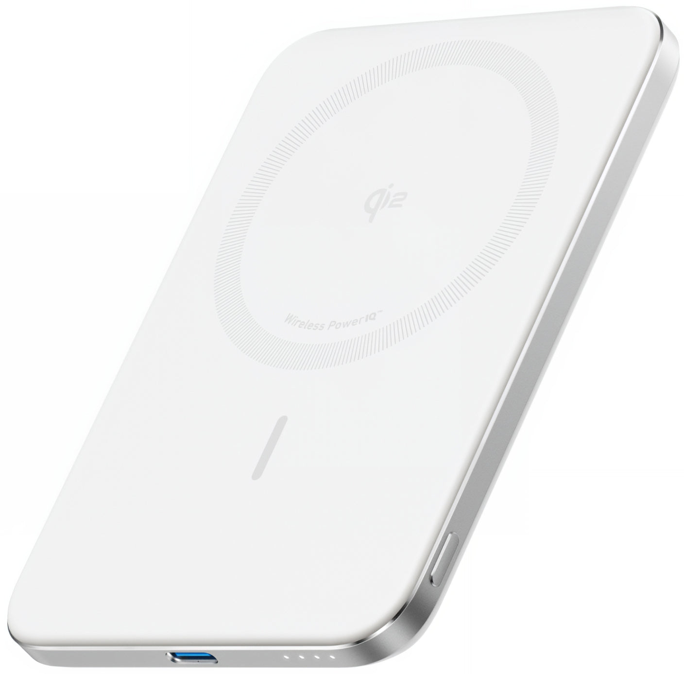 Anker Nano Wireless External Battery, 5000mAh, 20W, PD + FQI, 1 x QI - 1 x USB-C, White A1665H21