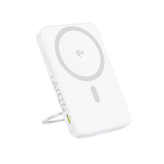 Bezdrátová externí baterie Baseus PicoGo, 5000mAh, 20W, PD + FQI, 1 x QI - 1 x USB-C, Bílá P10076800213-01