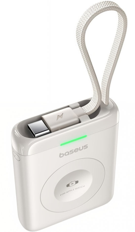 Bezdrátová externí baterie Baseus EnerFill FW11, 1640mAh, 5W, 1 x QI, bílá E0205302