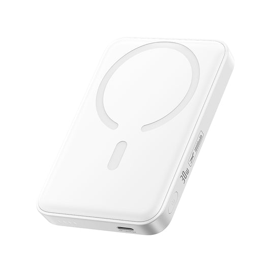 Bezdrátová externí baterie Baseus EnerFill FM11, 10000mAh, 30W, PD + FQI, 1 x QI - 1 x USB-C, bílá