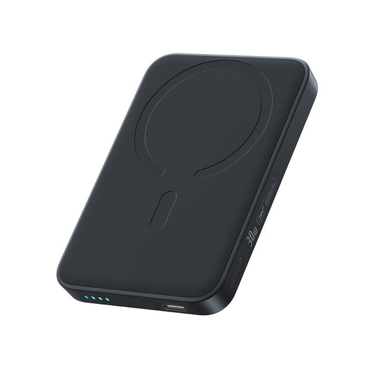 Bezdrátová externí baterie Baseus EnerFill FM11, 10000mAh, 30W, PD + FQI, 1 x QI - 1 x USB-C, černá