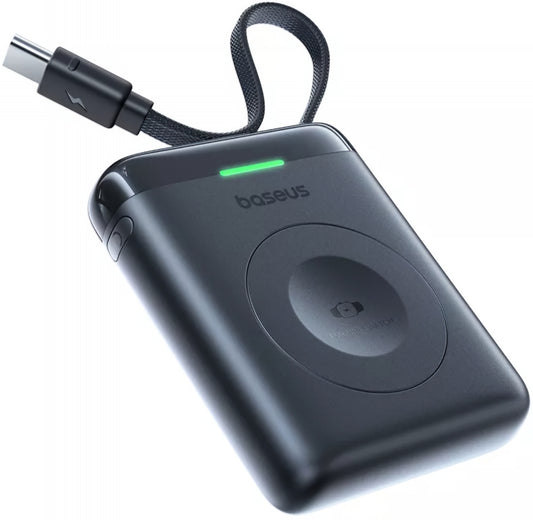 Bezdrátová externí baterie Baseus EnerFill FW11 pro Apple Watch Series, 1640mAh, 5W, 1 x QI, černá E0205301