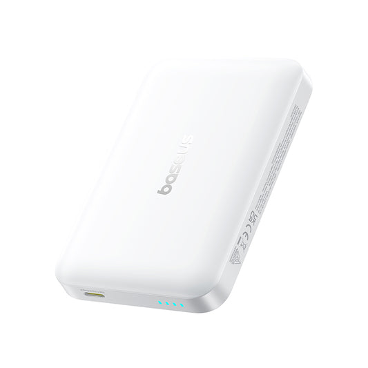 Bezdrátová externí baterie Baseus EnerFill FM11, 10000mAh, 30W, PD + FQI, 1 x QI - 1 x USB-C, bílá