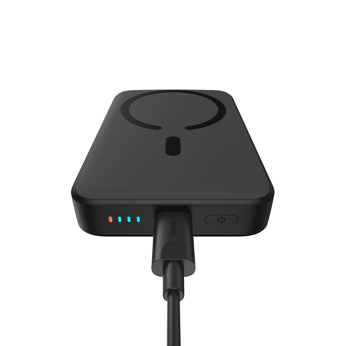 Externí bezdrátová baterie Baseus Magnetic Mini, 10000mAh, 20W, PD + FQI, 1 x QI - 1 x USB-C, černá PPCX070001