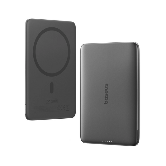 Bezdrátová externí baterie Baseus PicoGo AM41, 5000mAh, 20W, PD + FQI, 1 x QI - 1 x USB-C, Černá