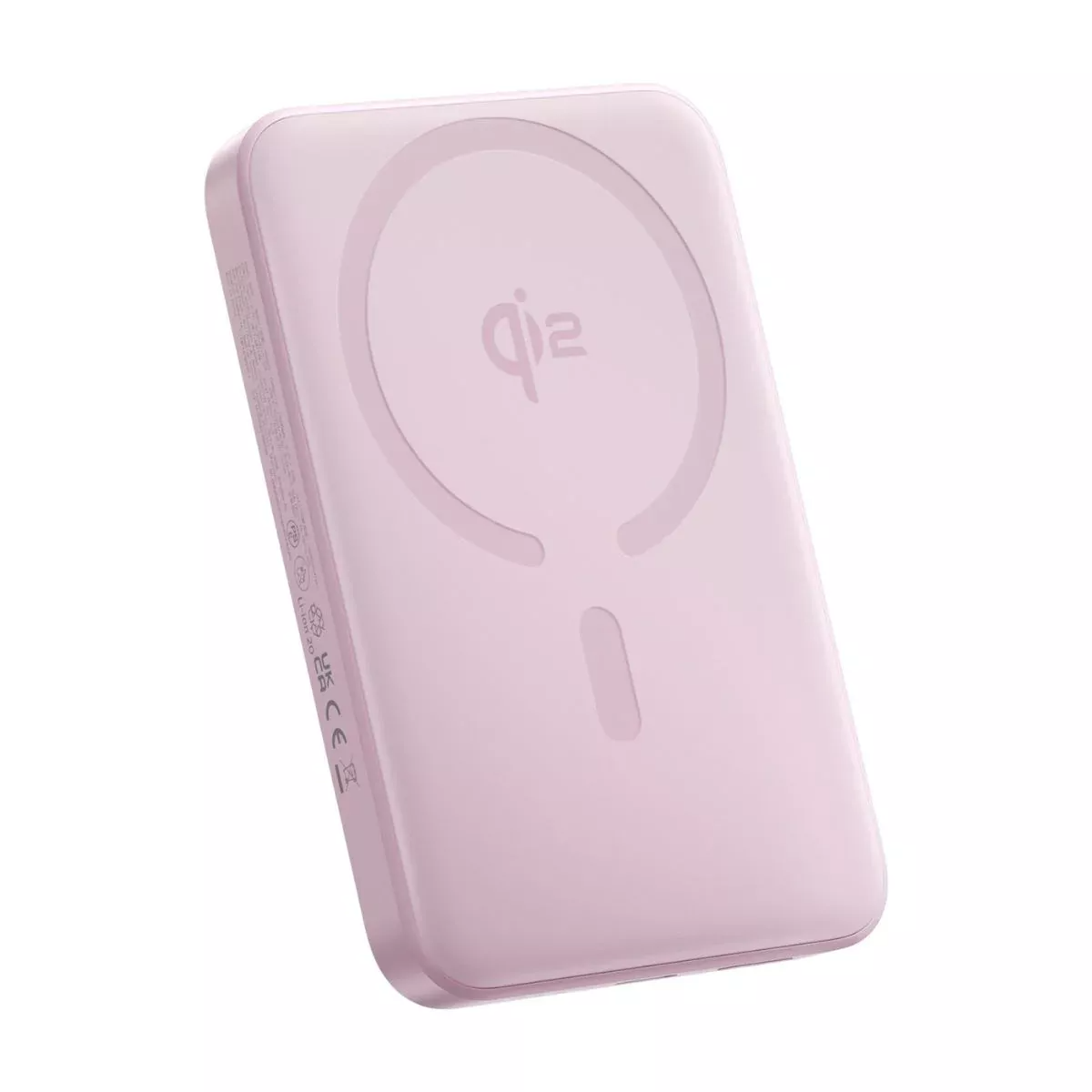 Bezdrátová externí baterie Baseus Enerfill FM12, 10000mAh, 22.5W, PD + FQI, 1 x QI - 1 x USB-C, Růžová E0028502