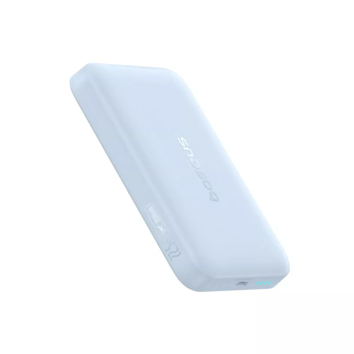 Bezdrátová externí baterie Baseus EnerFill FM11 Ultra-Mini, 10000mAh, 22,5W, PD + FQI, 1 x QI - 1 x USB-C, modrá P1008210E313-00