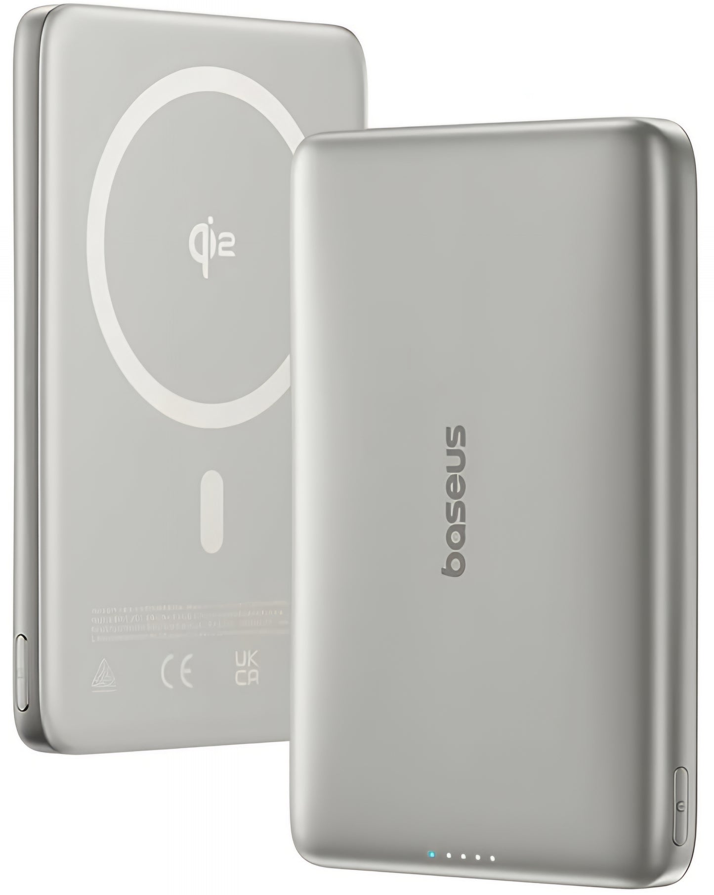 Bezdrátová externí baterie Baseus PicoGo AM41, 10000mAh, 27W, PD + FQI, 1 x QI - 1 x USB-C, béžová E0027203