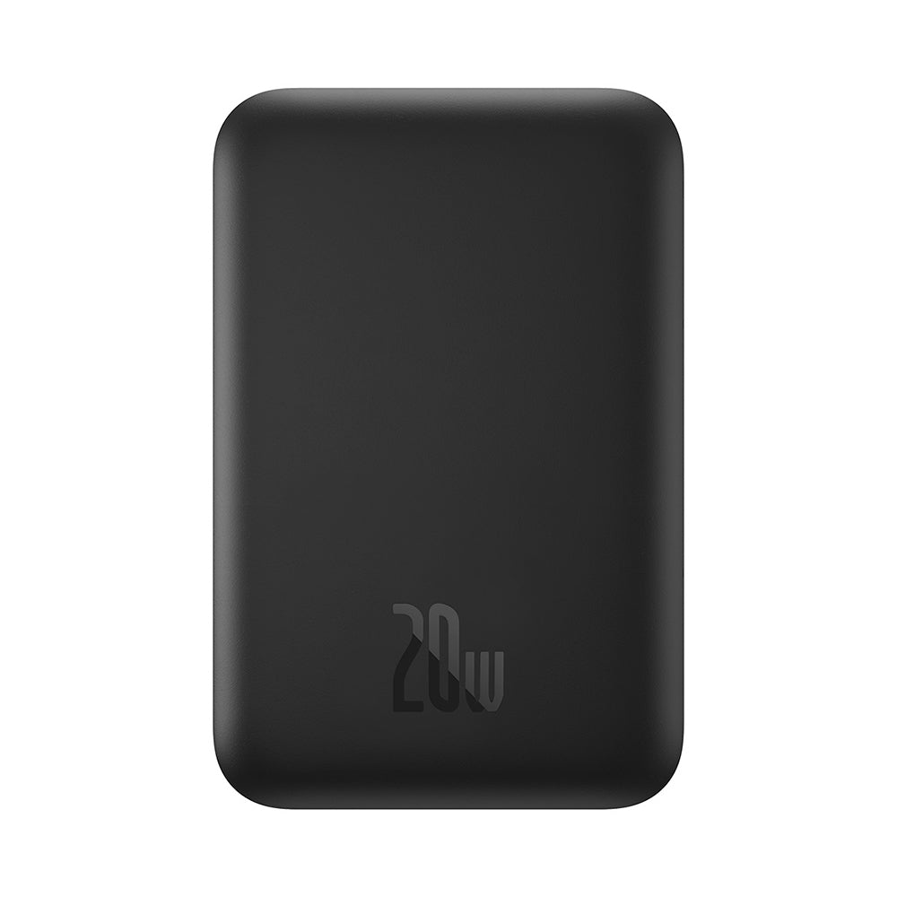 Bezdrátová externí baterie Baseus Mini Air, 6000mAh, 20W, PD + FQI, 1 x QI - 1 x USB-C, černá P10059002113-00