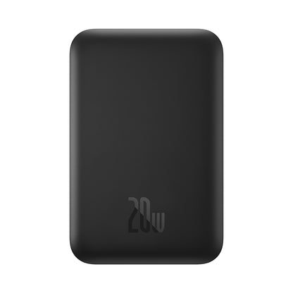Bezdrátová externí baterie Baseus Mini Air, 6000mAh, 20W, PD + FQI, 1 x QI - 1 x USB-C, černá P10059002113-00