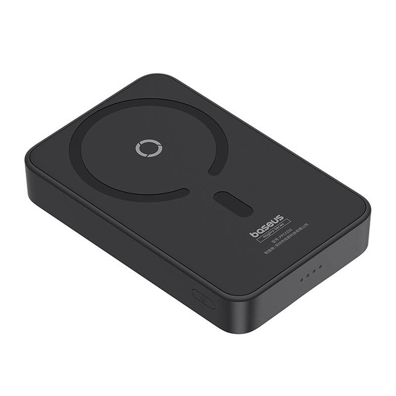 Bezdrátová externí baterie Baseus MagPro PPCXZ05, 5000mAh, 20W, PD + FQI, 1 x QI - 1 x USB-C, Černá P10064101123-00