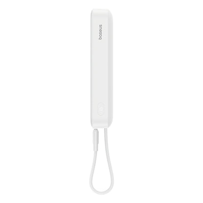 Externí bezdrátová baterie Baseus Magnetic Mini, 10000mAh, 30W, PD + FQI, 1 x QI - 2 x USB-C, bílá P1002210B223-00