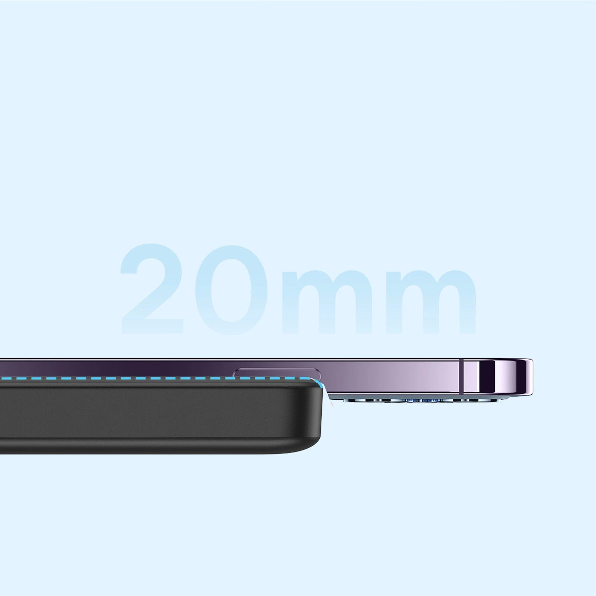 Externí bezdrátová baterie Baseus Magnetic Mini, 10000mAh, 20W, PD + FQI, 1 x QI - 1 x USB-C, černá PPCX070001
