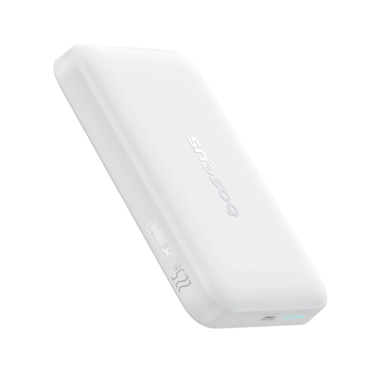 Externí bezdrátová baterie Baseus EnerFill FM11 Ultra-Mini, 10000mAh, 22.5W, PD + FQI, 1 x QI - 1 x USB-C, Bílá P1008210E213-00