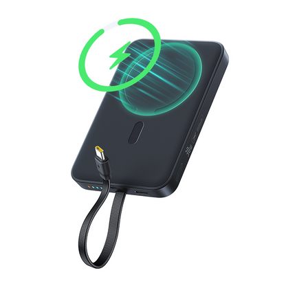 Bezdrátová powerbanka Baseus EnerFill FM11, 10 000 mAh, 30 W, PD + FQI, 1× QI – 2× USB-C, černá E0028904