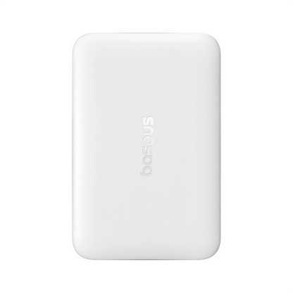 Externí bezdrátová baterie Baseus EnerFill FM11 Ultra-Mini, 10000mAh, 22.5W, PD + FQI, 1 x QI - 1 x USB-C, Bílá P1008210E213-00