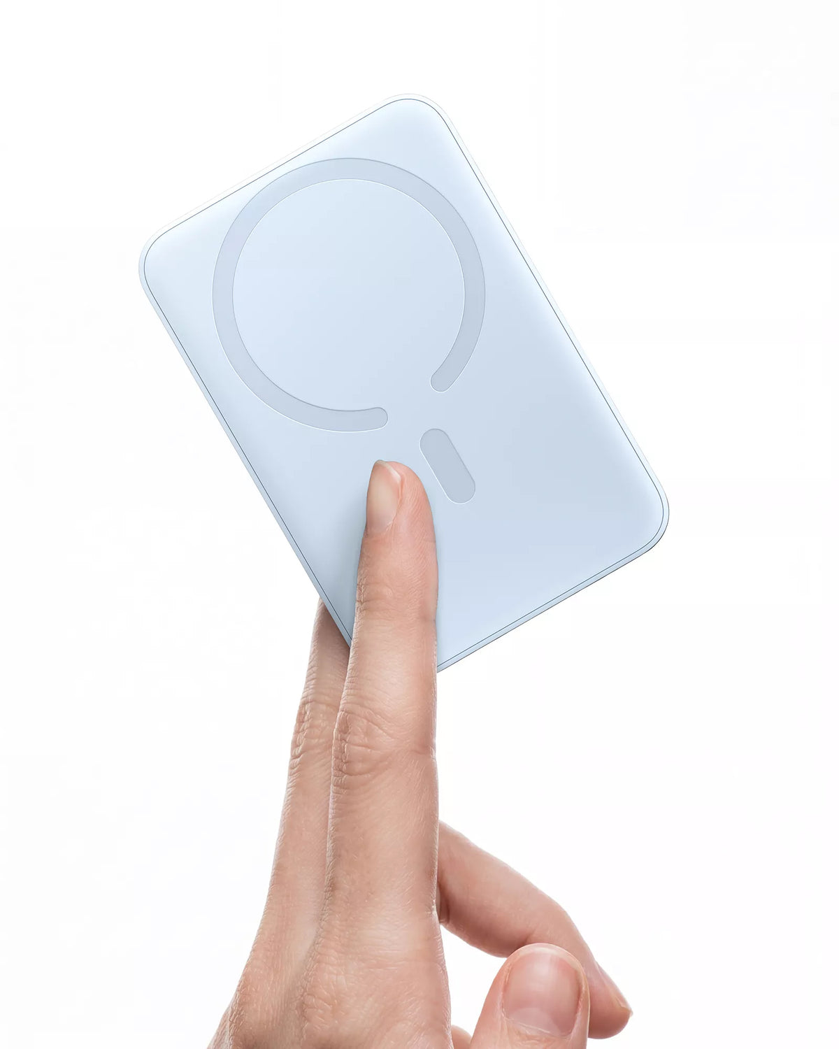 Bezdrátová externí baterie Baseus EnerFill FM11 Ultra-Mini, 10000mAh, 22,5W, PD + FQI, 1 x QI - 1 x USB-C, modrá P1008210E313-00