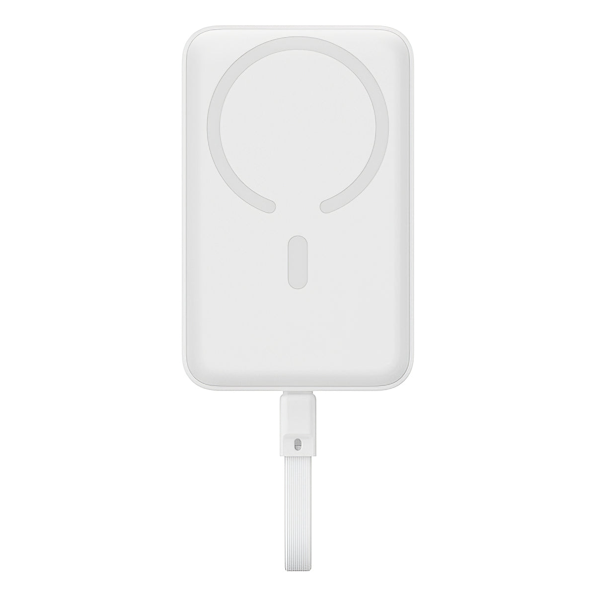 Externí bezdrátová baterie Baseus Magnetic Mini, 10000mAh, 30W, PD + FQI, 1 x QI - 2 x USB-C, bílá P1002210B223-00