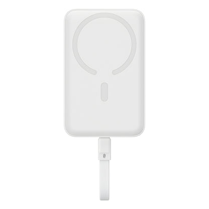 Externí bezdrátová baterie Baseus Magnetic Mini, 10000mAh, 30W, PD + FQI, 1 x QI - 2 x USB-C, bílá P1002210B223-00