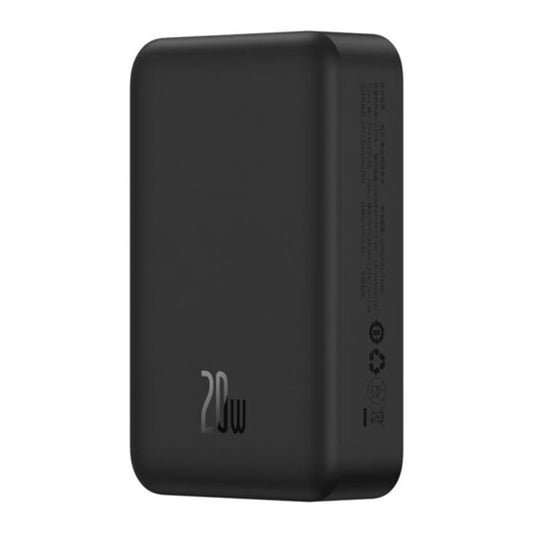 Bezdrátová externí baterie Baseus EnerFill FM41, 20000mAh, 20W, PD - FQI, 1 x QI - 1 x USB-C, černá E0027U00