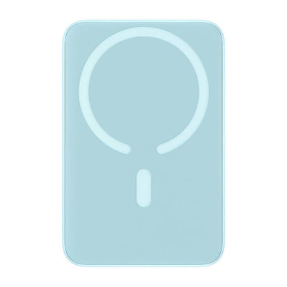 Externí bezdrátová baterie Baseus Magnetic Mini, 10000mAh, 20W, PD + FQI, 1 x QI - 1 x USB-C, Modrá PPCX110103