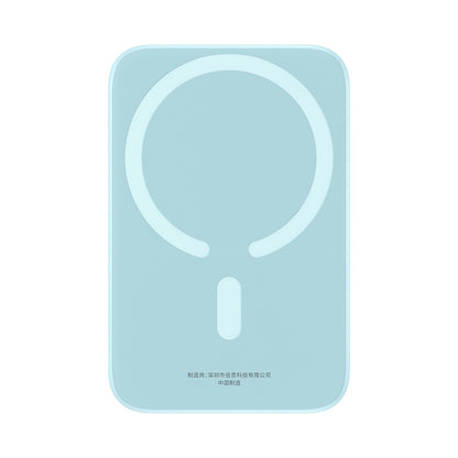 Bezdrátová externí baterie Baseus Mini Air, 6000mAh, 20W, PD + FQI, 1 x QI - 1 x USB-C, Modrá P10059002313-00