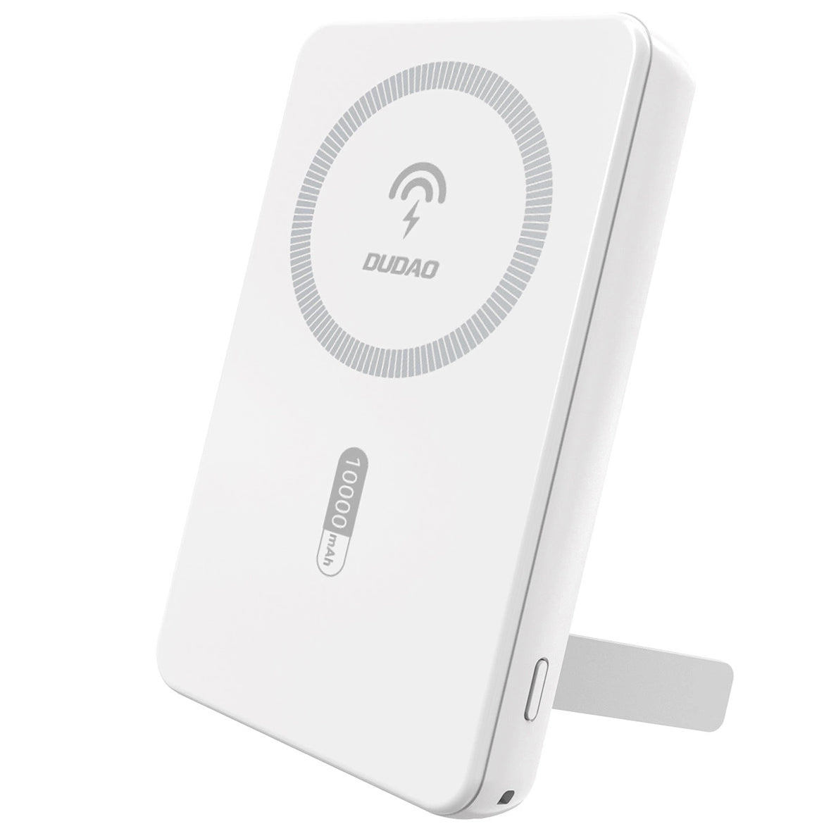 Externí bezdrátová baterie Dudao K14S+, 10000mAh, 22.5W, QC + PD + FQI, 1 x QI - 1 x USB-A - 1 x USB-C, Bílá
