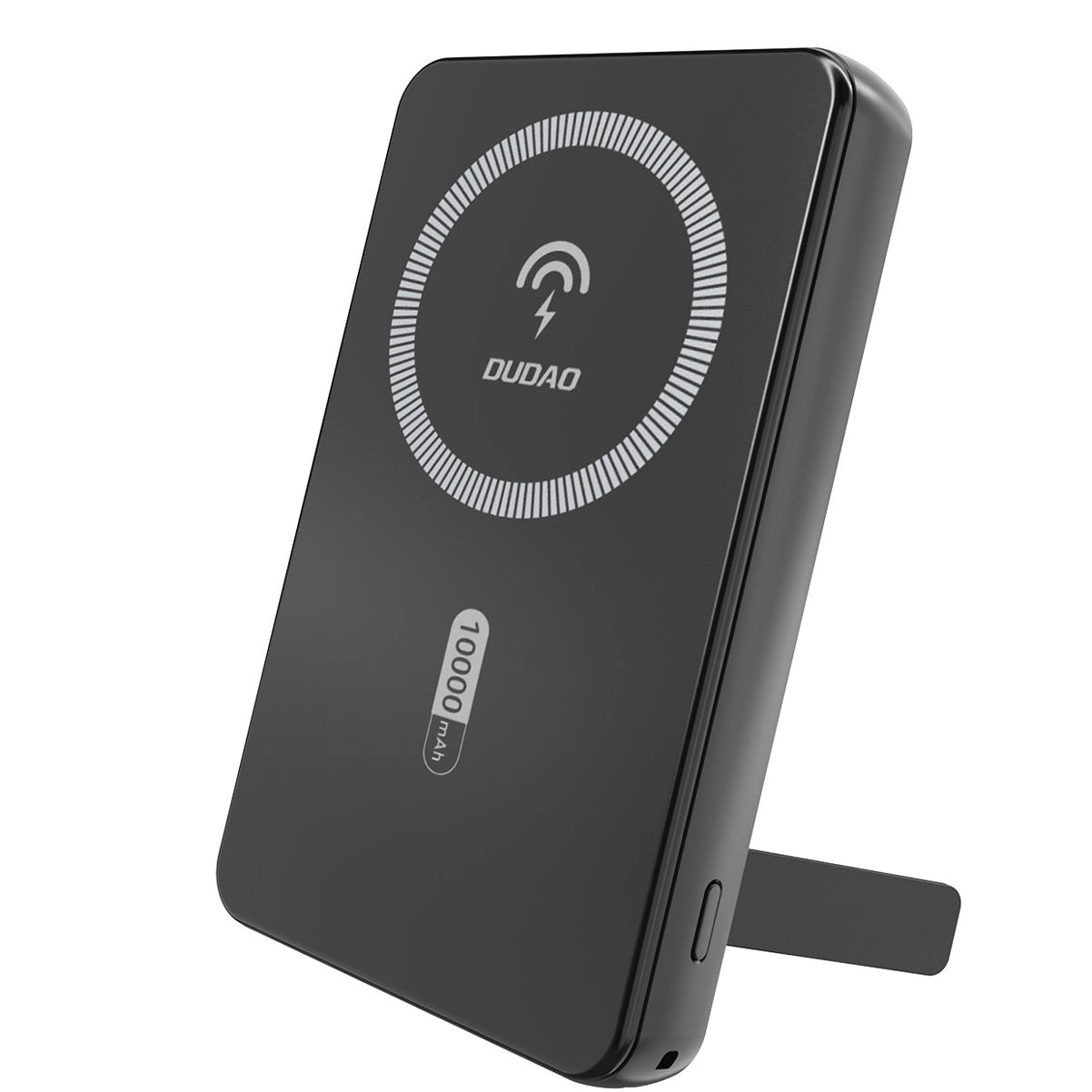 Externí bezdrátová baterie Dudao K14S+, 10000mAh, 22.5W, QC + PD + FQI, 1 x QI - 1 x USB-A - 1 x USB-C, Černá