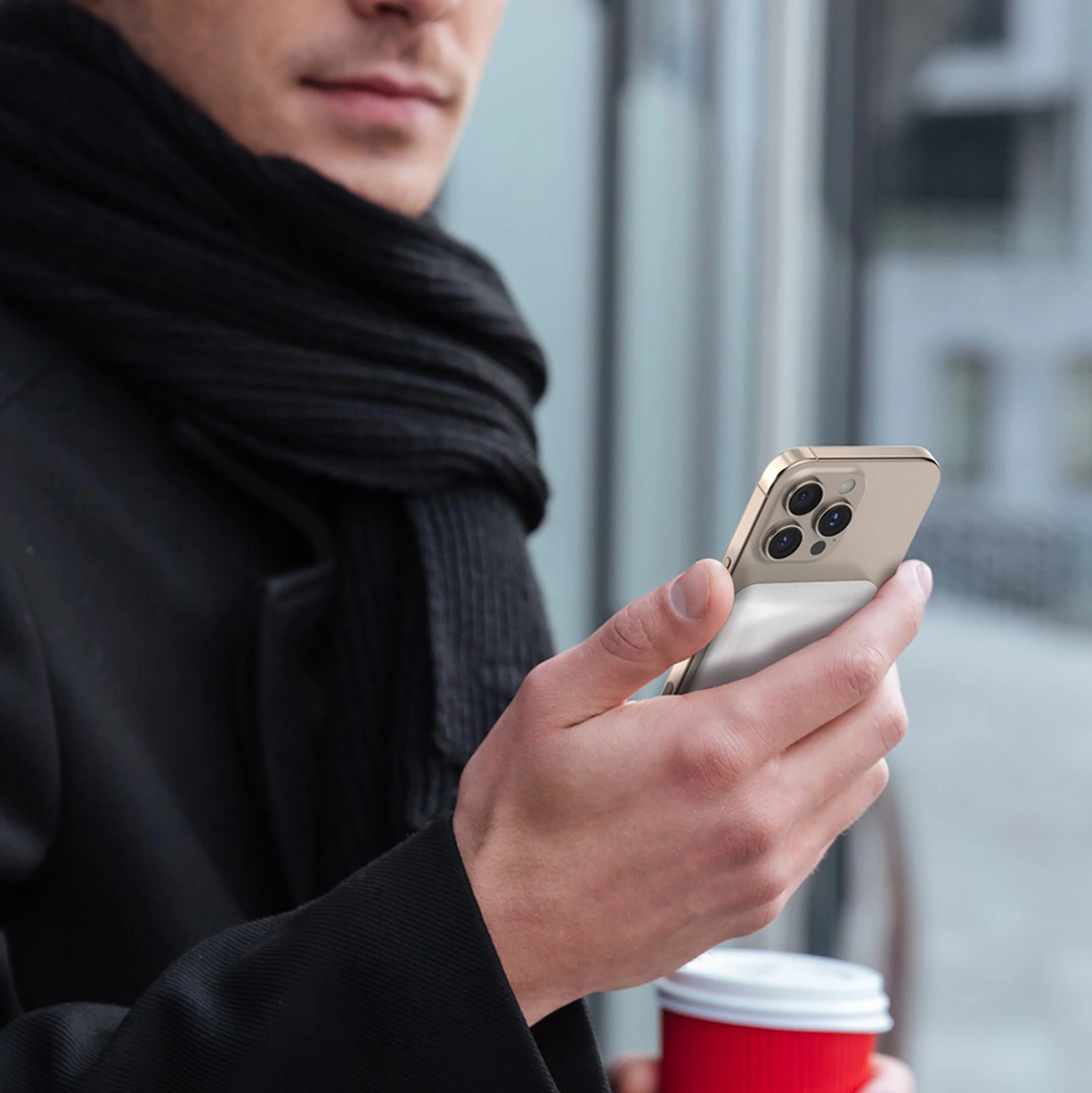 Bezdrátová externí baterie Dudao K26s, 5000mAh, 20W, PD + FQI, 1 x QI - 1 x USB-C, Bílá