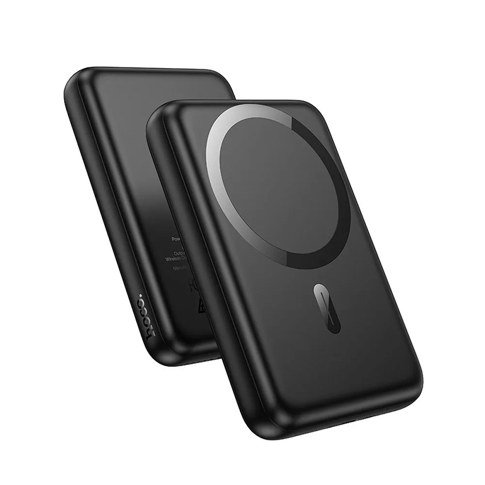 Bezdrátová externí baterie HOCO J141, 10000mAh, 20W, PD + FQI, 1 x QI - 1 x USB-C, Černá