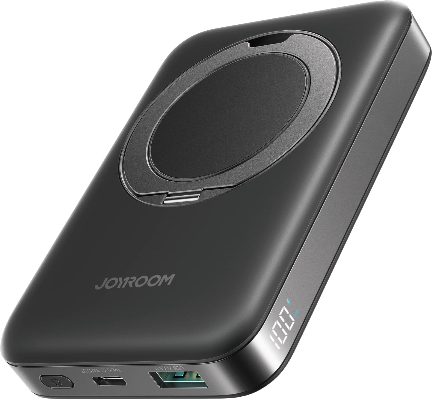 Bezdrátová externí baterie Joyroom JR-PBM12, 10000mAh, 22.5W, QC + PD + FQI, 1 x QI - 1 x USB-A - 1 x USB-C, Černá