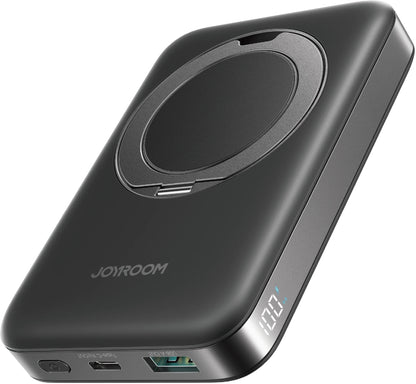 Bezdrátová externí baterie Joyroom JR-PBM12, 10000mAh, 22.5W, QC + PD + FQI, 1 x QI - 1 x USB-A - 1 x USB-C, Černá