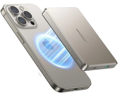 Bezdrátová externí baterie Joyroom JR-PBM08 Pro, 10000mAh, 22,5W, PD + FQI, 1 x QI - 2 x USB-C, Béžová