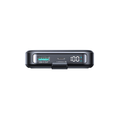 Externí bezdrátová baterie Joyroom JR-PBM11, 10000mAh, 22.5W, QC + PD + FQI, 1 x QI - 1 x USB-A - 1 x USB-C, Černá