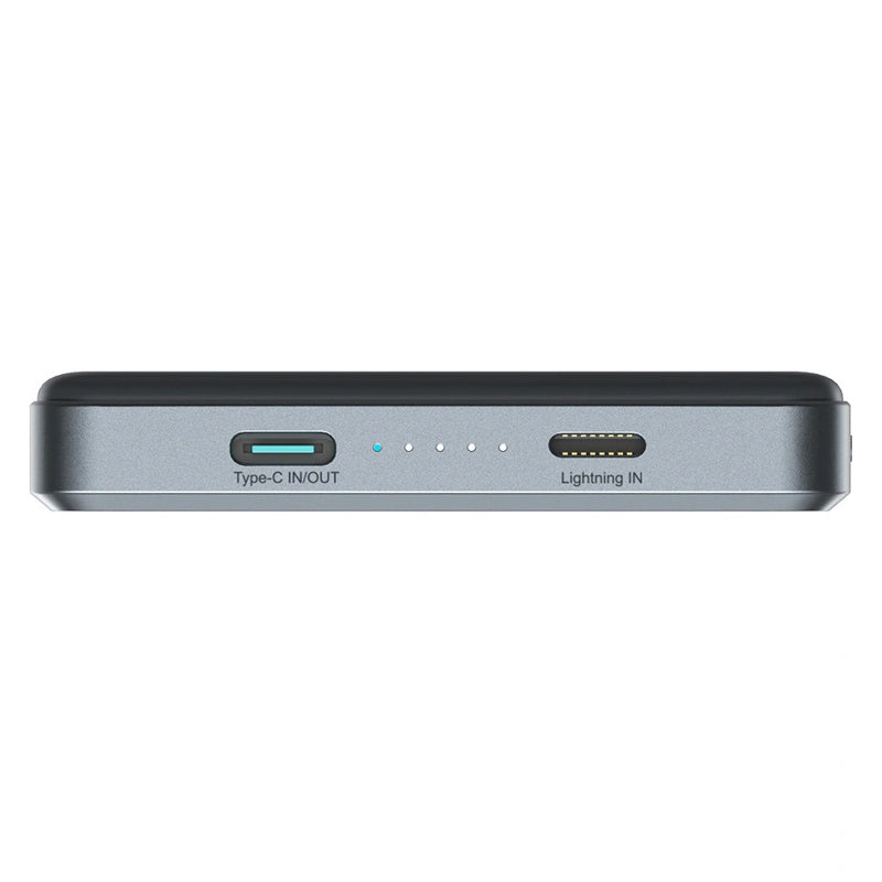 Bezdrátová externí baterie Joyroom JR-PBM08 Pro, 10000mAh, 22,5W, PD + FQI, 1 x QI - 2 x USB-C, šedá