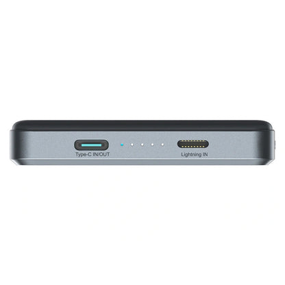 Bezdrátová externí baterie Joyroom JR-PBM08 Pro, 10000mAh, 22,5W, PD + FQI, 1 x QI - 2 x USB-C, šedá