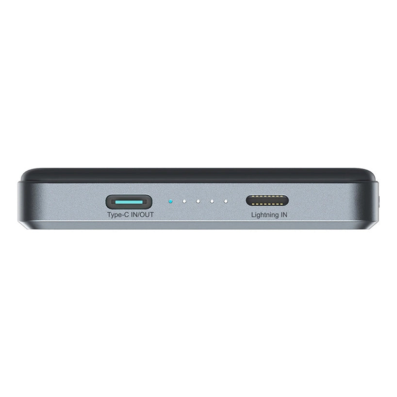Externí bezdrátová baterie Joyroom JR-PBM08 Pro, 10000mAh, 20W, PD + FQI, 1 x QI - 1 x USB-C, šedá