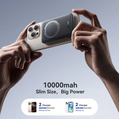 Bezdrátová externí baterie Joyroom JR-PBM12, 10000mAh, 22.5W, QC + PD + FQI, 1 x QI - 1 x USB-A - 1 x USB-C, Černá
