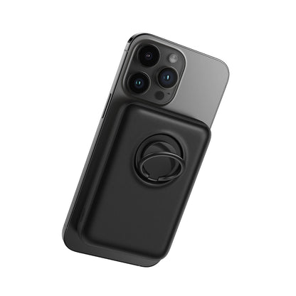 Joyroom JR-W050 Wireless External Battery, 10000mAh, 20W, QC + PD + FQI, 1 x QI - 1 x USB-A - 1 x USB-C, Black