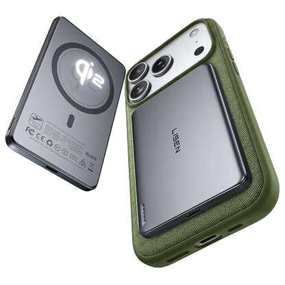 Bezdrátová externí baterie Lisen L601 Pro, 5000mAh, 22,5W, PD + FQI, 1 x QI - 1 x USB-C, šedá YL0325090011
