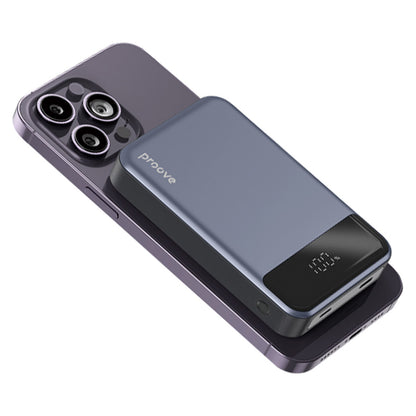 Bezdrátová externí baterie Proove Hoodman, 10000mAh, 20W, PD + FQI, 1 x QI - 1 x USB-C, šedá PBH120010003